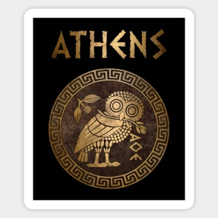 Athens Ancient Symbol of Athena Athenian Owl Sticker